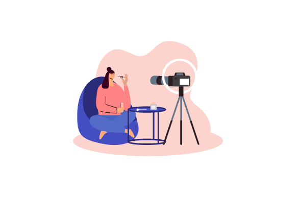 Download Beauty Blogger Recording Makeup Tutorial - Blogger Collection