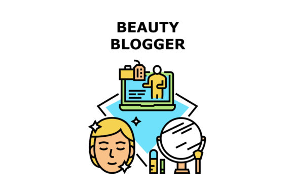 Download Beauty Blogger Vector Concept Color - Blogger Collection