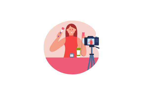 Download Beauty Blogger Recording Makeup Tutorial - Blogger Collection